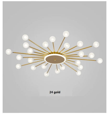 Modern glass ceiling light Living room kitchen light fixtures