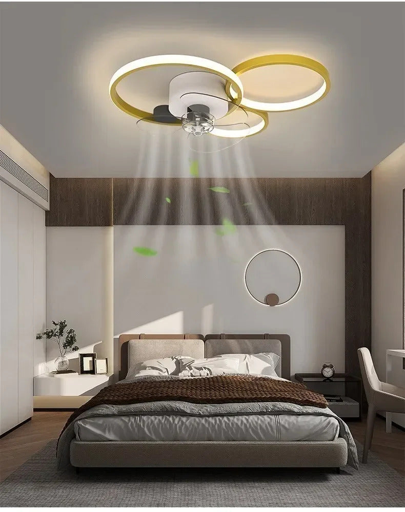 Nordic Ceiling Fan Lamp Home Living Room Modern Minimalist Restaurant Ceiling Lamp