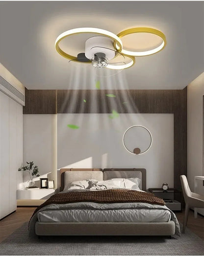 Nordic Ceiling Fan Lamp Home Living Room Modern Minimalist Restaurant Ceiling Lamp