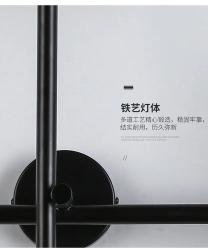 Nordic line Art Wall Lamp Modern Minimalist Creative Cross Shaped Sconce light