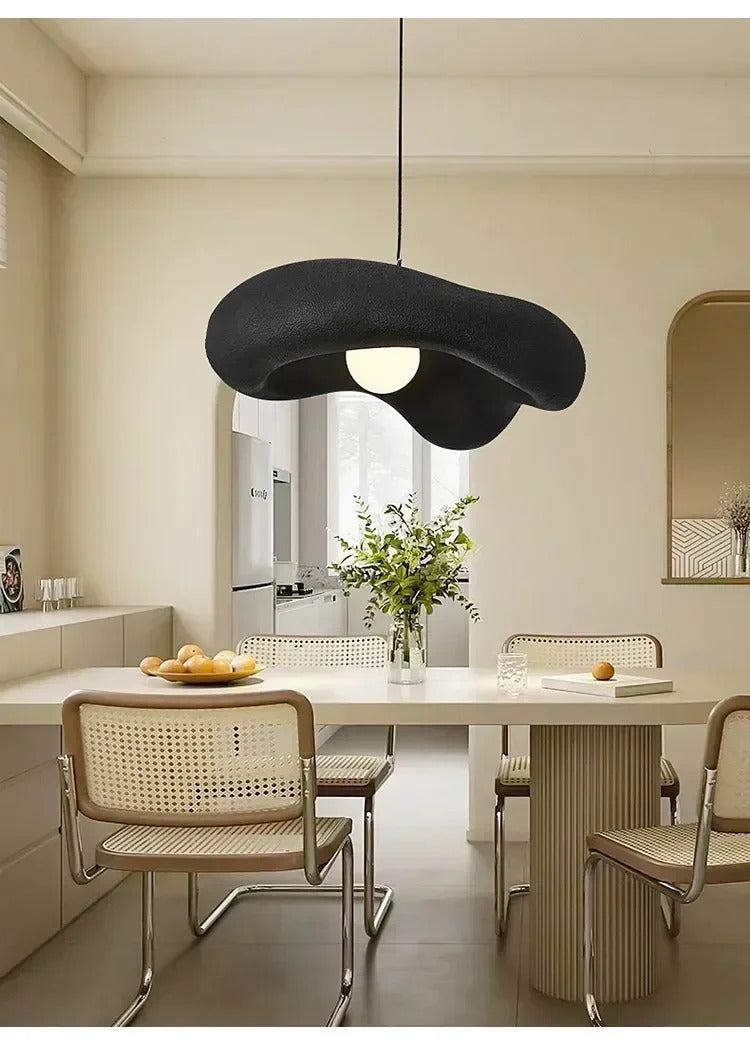 Nordic cream style restaurant chandelier simple bedroom living room dining table lamp wabi-sabi style Hanging lamp fixtures