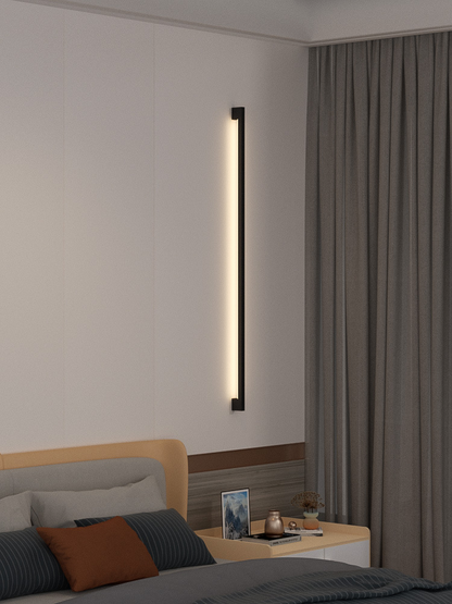 Modern Black Long Strip Wall Lamp Outdoor waterproof Corridor staircase wall light