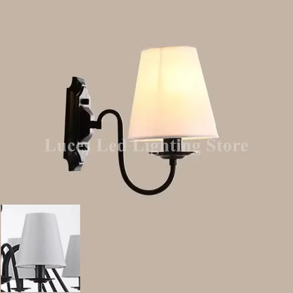 Ameican Black Rustic Chandelier Hotel Salon Hanging Lamp