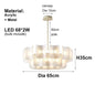 Creative Living Room Large Chandelier Minimalist Wabi Sabi LED Chandelier