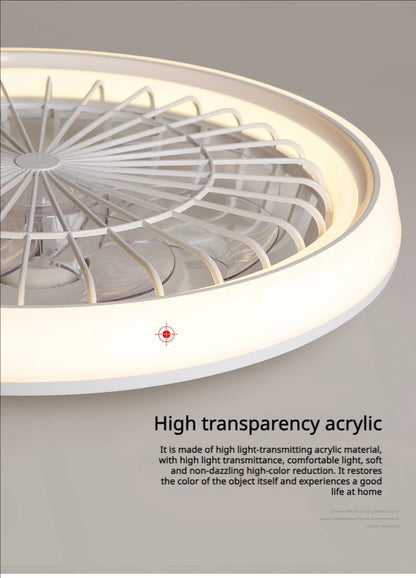 Minimalist Ceiling Fan Light Restaurant Full Spectrum Eye Protection Lamp