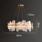Modern Luxury crystals Ring Chandelier Italian designer glass golden pendant light