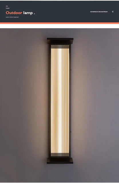 Modern outdoor wall light Waterproof IP65 Solar energy LED wall lamp Entrance sconce