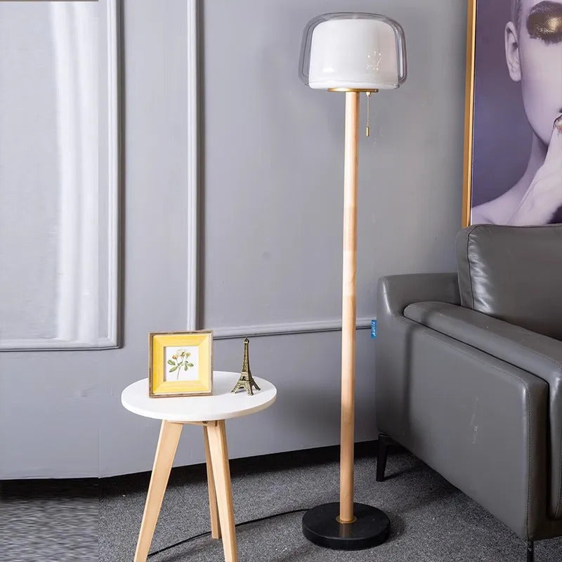 Modern Glass floor lamp Living Room Bedroom standing reading lamp