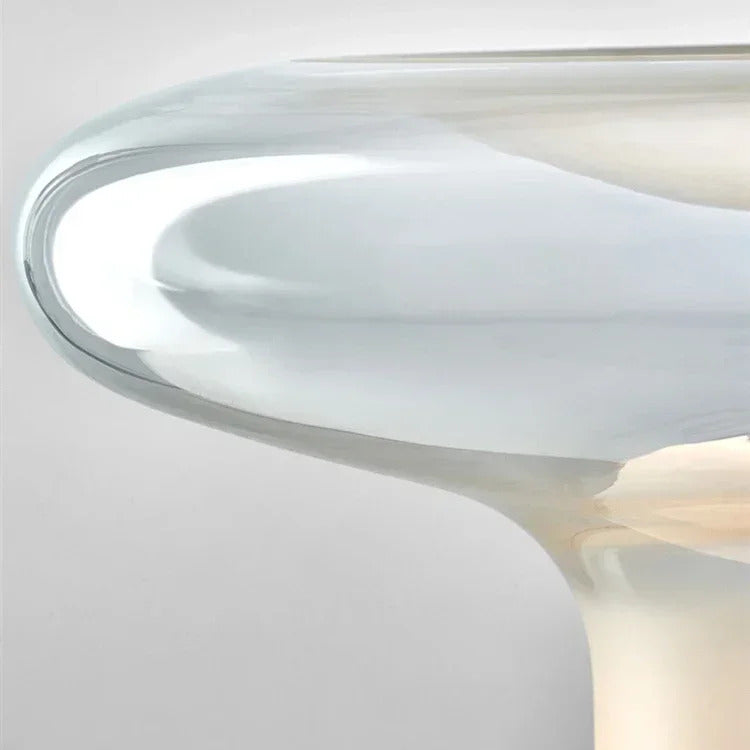 Light luxury designer glass desk lamp simple creative living room study bedroom warm bedside lamp LED art technology floor lamp