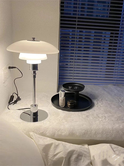 Danish Designer Pink Glass Table Lamp Nordic Modern High-end Reading LED Desk Light Living Room Bedroom Study Bedside Lamp