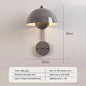 Nordic colorful Bud Wall Lamps Mushroom cute wall sconce bedside night light