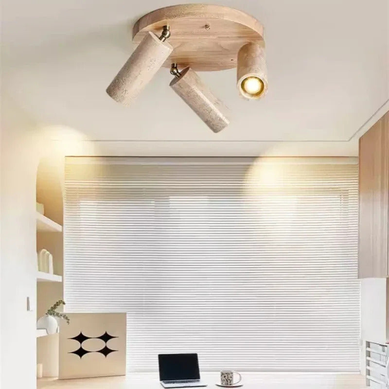 Yellow Travertine ceiling light decoration hallway ceiling light