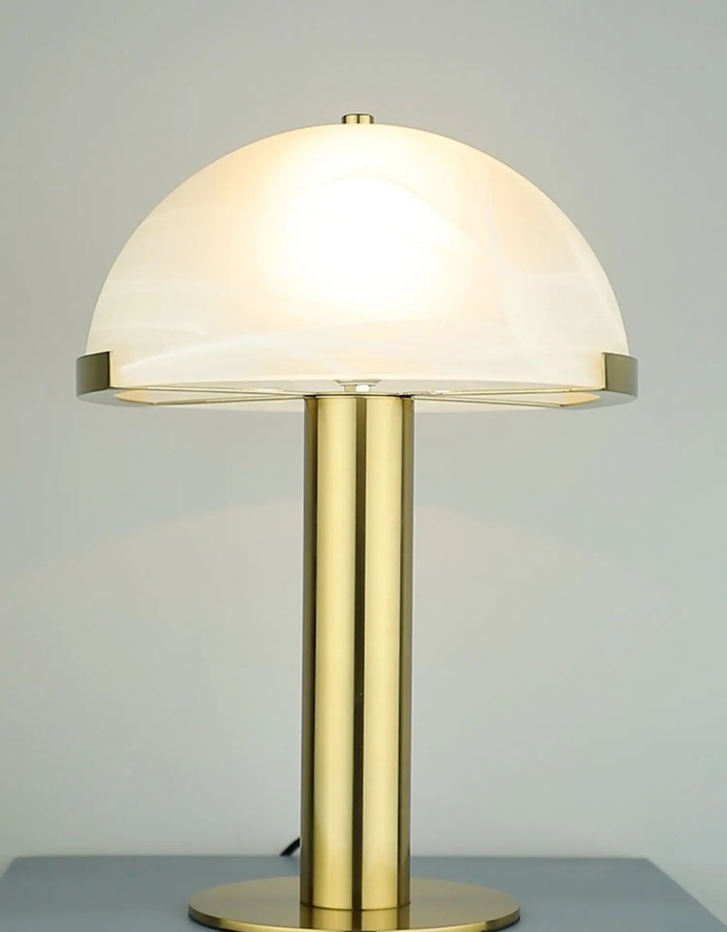 Postmodern natural marble living room table lamp art bedside bedroom designer model room bedside table lamp decorative lamp