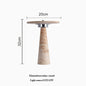 Modern Travertine Table Lamp Natural Stone LED Desk Lamp Indoor Decor Lighting Bedroom Living Room Study Matte Glass Lampshade