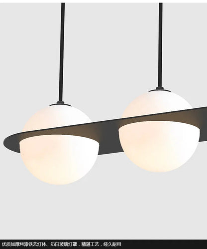 Laurent Collection Nordic glass ball pendant light art led geometric lamp