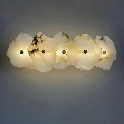 Natural Marble Luxury Wall Lamp Nordic Irregular stone Sconce light