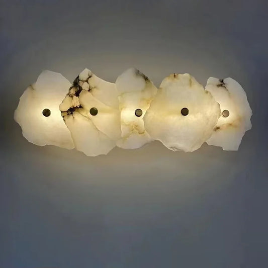 Natural Marble Luxury Wall Lamp Nordic Irregular stone Sconce light