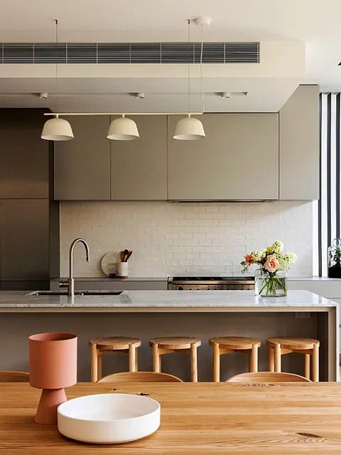 Danish designer Ambit rail pendant lamp Nordic black 3 heads long chandelier