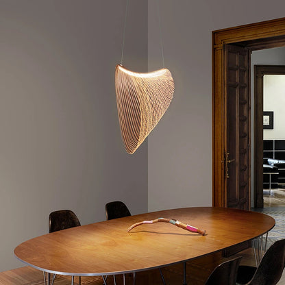 Nordic Modern Wooden Chandelier Minimalist Design Personality Pendant Lights Living Dining Room Coffee Shop Bedroom Decor Lamp