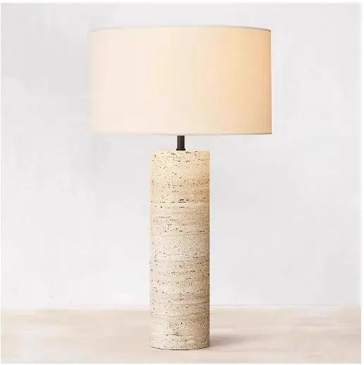 Simple modern cave stone table lamp, retro living room, hotel lobby display lighting fixtures