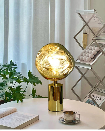 Modern Lava Lampshade LED Table Lamp Bedroom Living Room Restaurant Ambient Desk Lamp Creative Home Decoration Gifts Night Light