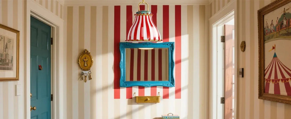 American Circus Style Chandeliers Glass Lampshade Led Pendant Lights