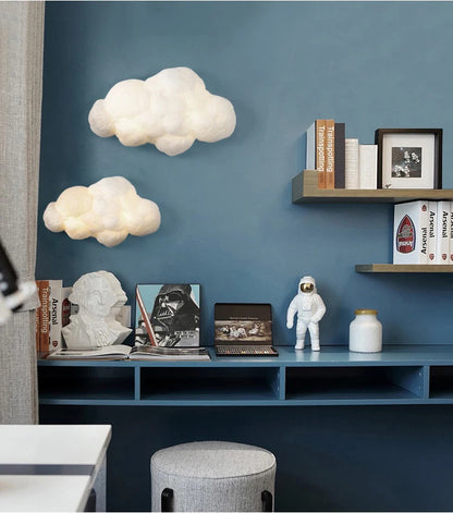 Novelty Cloud Wall Sconce Light Kids Children Bedroom Bedside Cartoon Cotton wall lamp