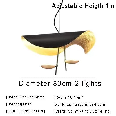 Catellani & Smith Lederam Manta Pendant Lamp Flying Saucer Hat industrial retro replica design lamp white black pendant light