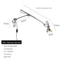 Bauhaus vintage silver wall lamp American Industrial Minimalist Adjustable wall lighting