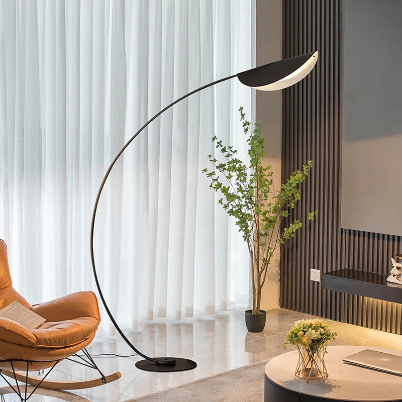 Modern Fishing floor Lamp Creative Black minimalist Living Room corner sofa standing light