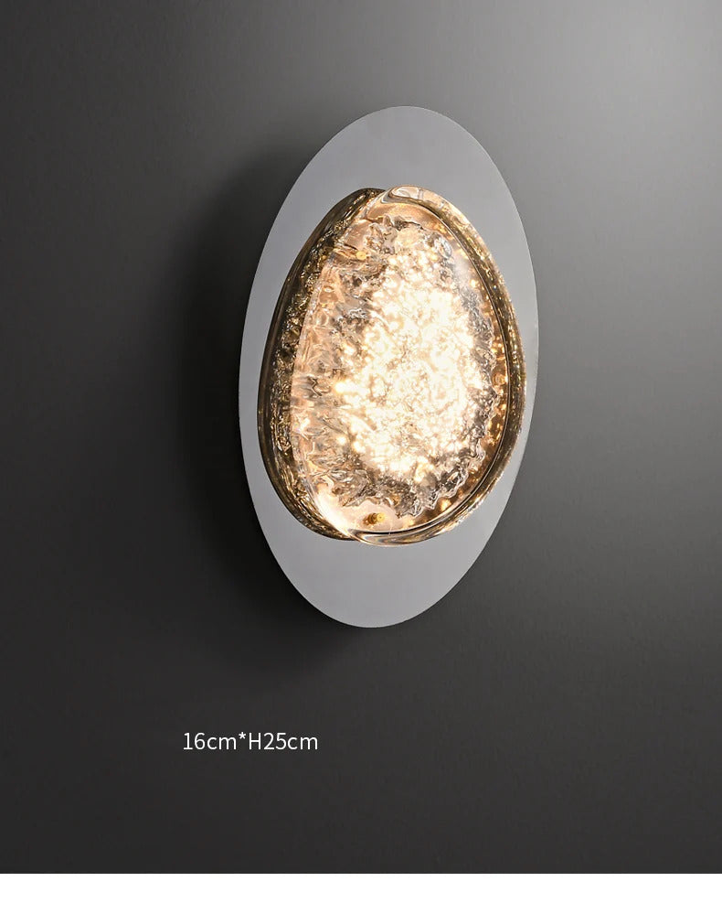 Platinum Art Wall Lamp Modern Creative Design Pebble Corridor wall lighting LED