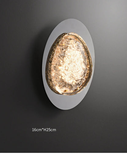 Platinum Art Wall Lamp Modern Creative Design Pebble Corridor wall lighting LED