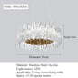Accordéon Suspension pendant light LED pleated acrylic chandelier