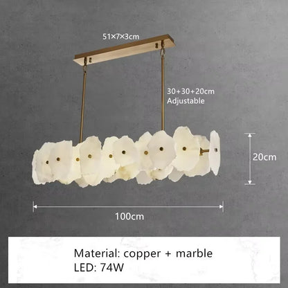 Natural Marble Luxury Wall Lamp Nordic Irregular stone Sconce light