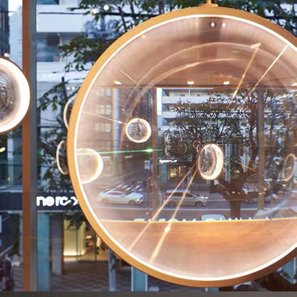 Yuji Okitsu Chandelier LED Round clear glass light replica designer furniture lighting lamp