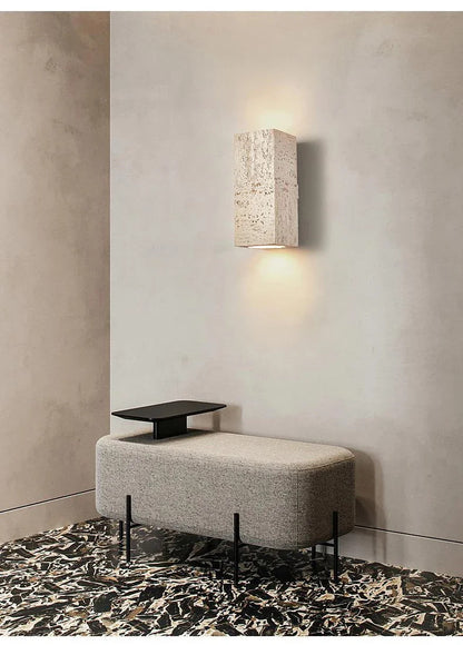 Nordic cave stone wall lamp Square outdoor cement Wall Lamp LED Sconce