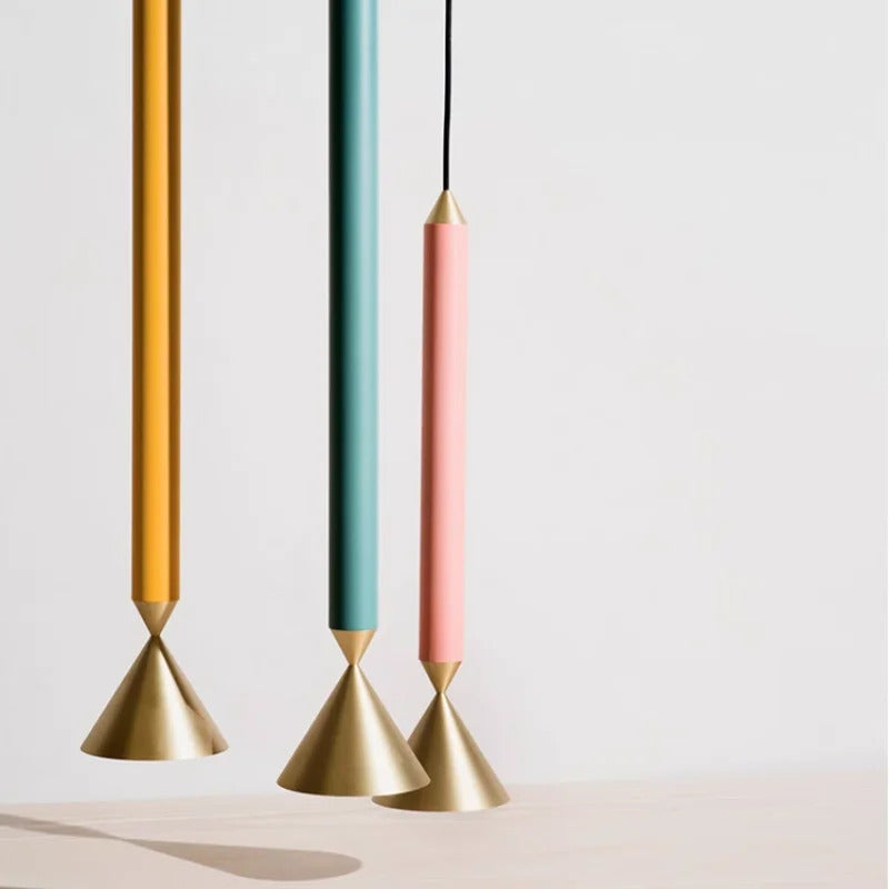 Italian Designer minimalist pendant light Apollo long pole small chandelier LED Hanging Lamp