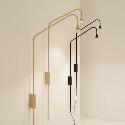 Minimalist Bedroom Bedside Floor Lamp Designer Gold Standing Light