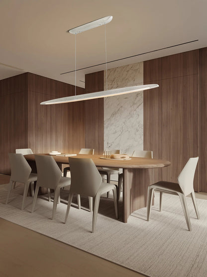 Minimalist Long Strip Wabi Sabi Dining Room Pendant Lamp Tea Bar Cafe LED Ceiling Chandelier