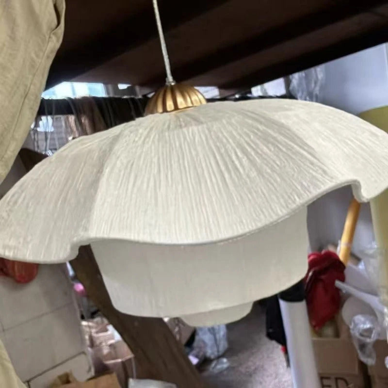 Nordic Petal Shaped French Chandelier Romantic Cream Style Pendant Lamp