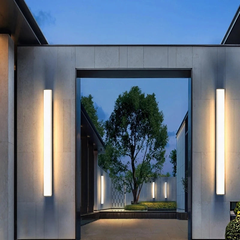 Modern Waterproof Outdoor Long Strip Wall Light