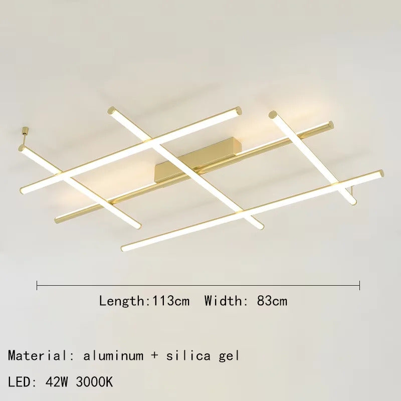 Coordinates Chandelier Modern LED Linear Ceiling Chandelier