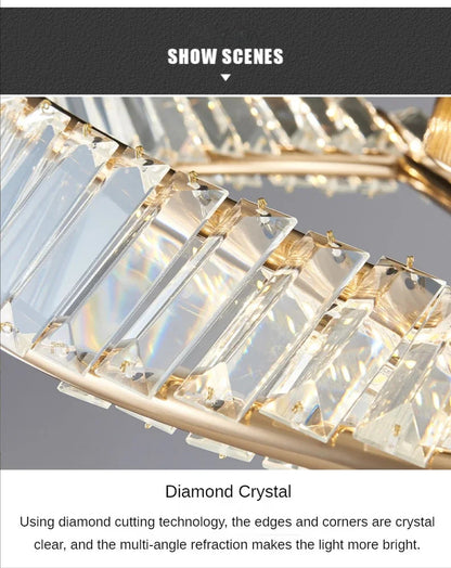 Luxury Crystal Ceiling Lamp Living Room Bedroom Lamp