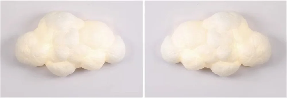 Novelty Cloud Wall Sconce Light Kids Children Bedroom Bedside Cartoon Cotton wall lamp