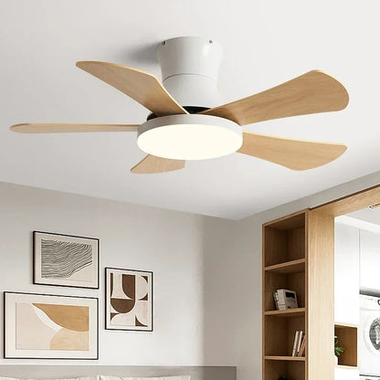 Nordic colorful Ceiling fan light Modern Children bedroom Indoor Ceiling fan lamp