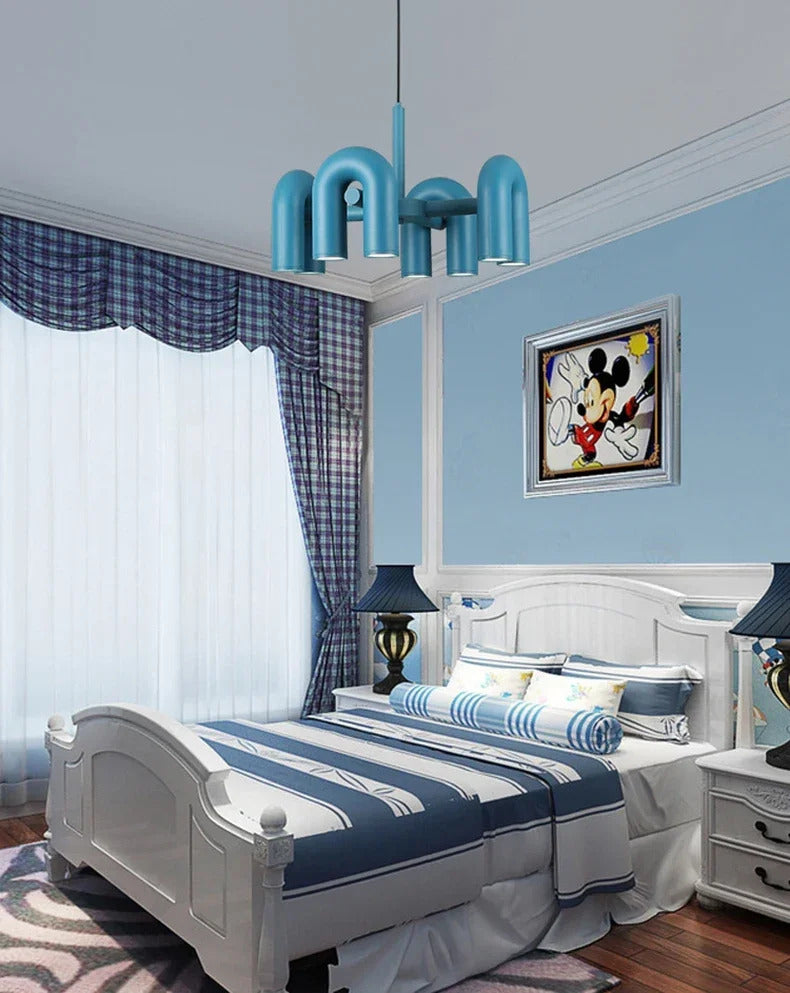 Nordic Creative U-shaped Living Room Chandelier Restaurant Personality Art Model Designer Home Decorative LED Pendant Lights