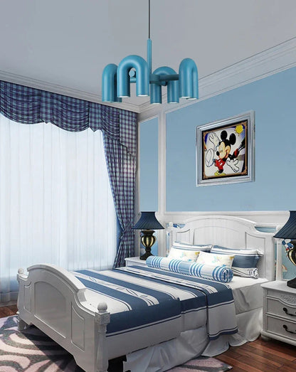 Nordic Creative U-shaped Living Room Chandelier Restaurant Personality Art Model Designer Home Decorative LED Pendant Lights