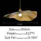 Hammered Brass Suspension Llight  retro pendant light