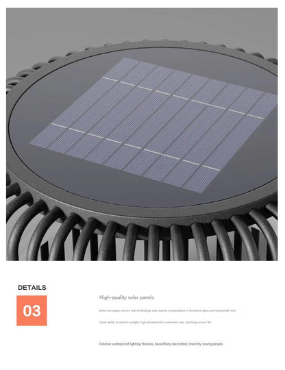 Outdoor wall column head lamps Waterproof solar floor lights  Pillar Wall lighting LED