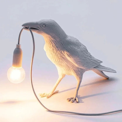 Raven Resin Table Lamp